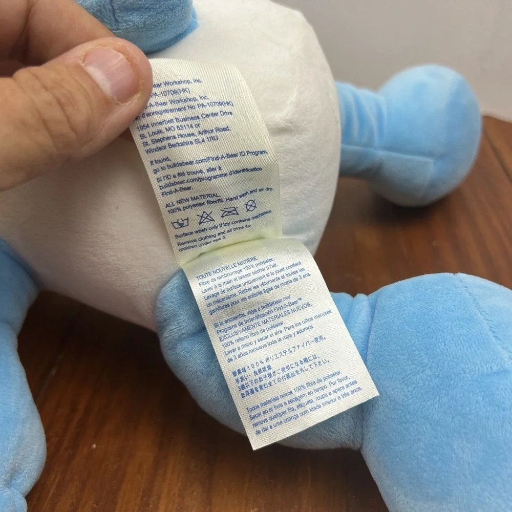 Smurf Build A Bear Workshop Blue Smurfette Girl Toy Plush Stuffed Animal 18
